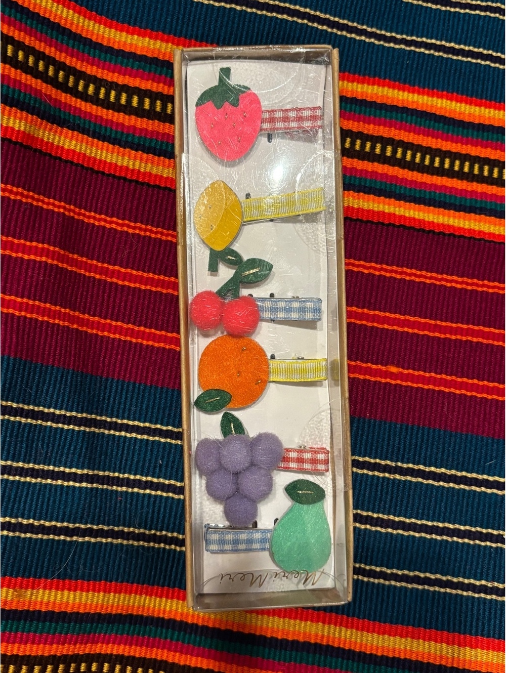 NIB Meri Meri Fruit Hair Clips